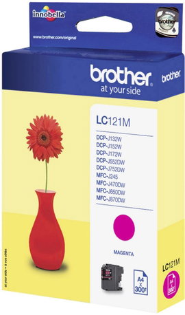 Brother LC-121M #####Tinte Eredeti helyettesíti Brother LC-121M Bíbor