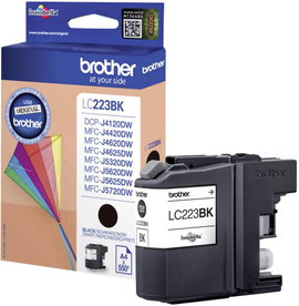 Brother LC-223BK #####Tinte Eredeti helyettesíti Brother LC-223BK Fekete