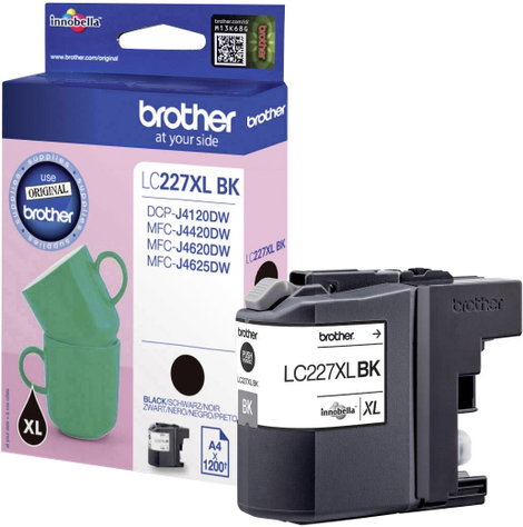 Brother LC-227XLBK #####Tinte Eredeti helyettesíti Brother LC-227XLBK Fekete