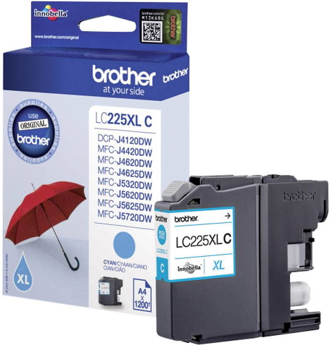 Brother LC-225XLC #####Tinte Eredeti Cián