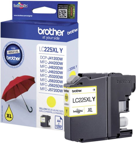 Brother LC-225XLY #####Tinte Eredeti helyettesíti Brother LC-225XLY Sárga