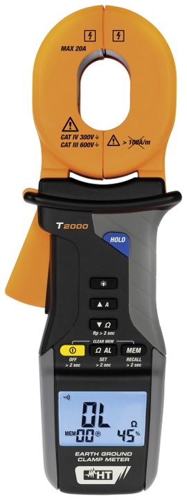 Földelésmérő, ISO kalibrált, HT Instruments T2000