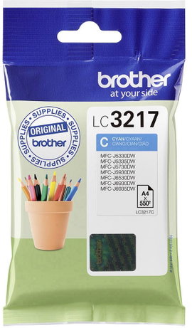 Brother LC-3217C #####Tinte Eredeti helyettesíti Brother LC-3217C Cián