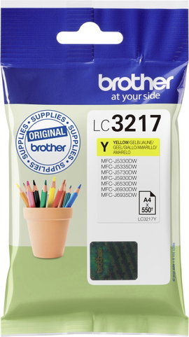 Brother LC-3217Y #####Tinte Eredeti helyettesíti Brother LC-3217Y Sárga
