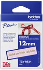 Brother TZe-RE34 Feliratozó szalag, textil, nem laminált Szalagszín: Rózsa Szövegszín: Arany 12 mm 4 bélyegkép