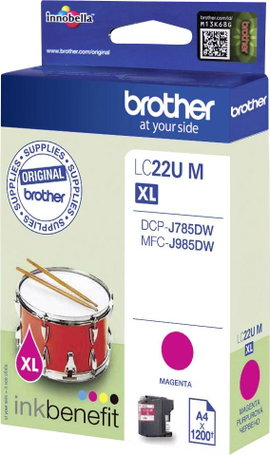Brother LC-22U M #####Tinte Eredeti helyettesíti Brother LC-22UM Bíbor