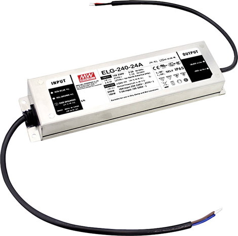 Mean Well ELG-240-24-3Y LED transzformátor, LED meghajtó Állandó feszültségű, Állandó áramú 240 W 10