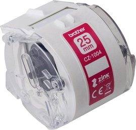 Brother Etikett tekercs 25 mm x 5 m Papír Fehér 1 db Véglegesen tapadó CZ1004 Színes címke tekercs