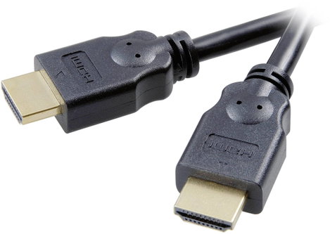 SpeaKa Professional HDMI Csatlakozókábel HDMI-A dugó, HDMI-A dugó 1.50 m Fekete SP-7869884 Audio Ret