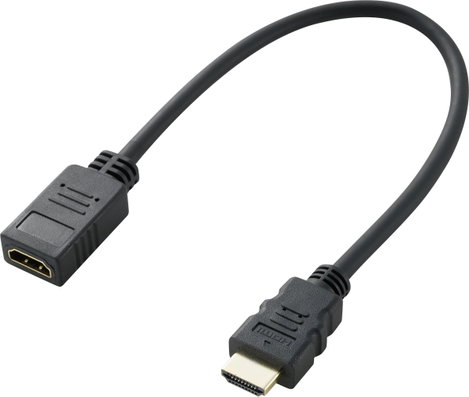 SpeaKa Professional HDMI Hosszabbítókábel HDMI-A dugó, HDMI-A alj 0.30 m Fekete SP-7870100 Audio Ret