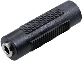 Jack közösítő, 1x 3,5 mm-es jack alj - 1x 3,5 mm-es jack alj, fekete, SpeaKa Professional