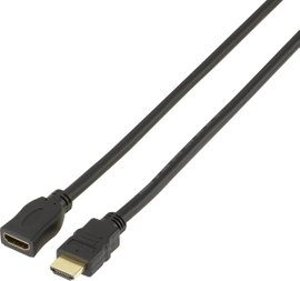 SpeaKa Professional HDMI Hosszabbítókábel HDMI-A dugó, HDMI-A alj 1.00 m Fekete SP-7870528 Audio Ret