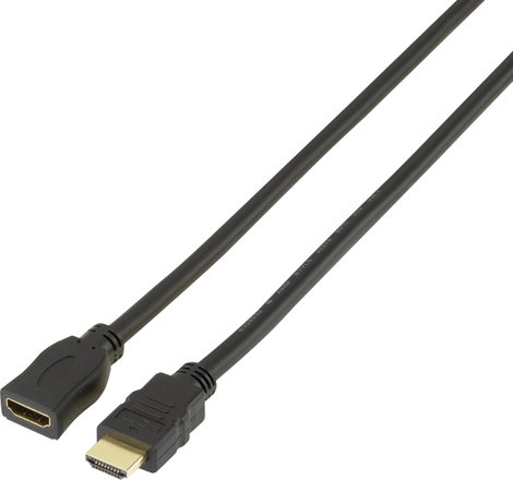 SpeaKa Professional HDMI Hosszabbítókábel HDMI-A dugó, HDMI-A alj 5.00 m Fekete SP-7870536 Audio Ret