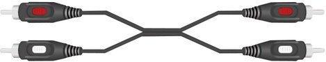 SpeaKa Professional SP-7870624 RCA Audio Csatlakozókábel [2x RCA dugó - 2x RCA dugó] 10.00 m Fekete 4. kép