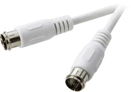 SpeaKa Professional SAT Csatlakozókábel [1x F-Quick dugó - 1x F-Quick dugó] 1.50 m 75 dB Fehér
