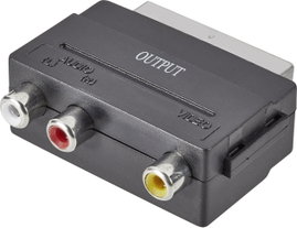 SpeaKa Professional SP-7870668 SCART / RCA Átalakító [1x SCART dugó - 3x RCA alj] Fekete