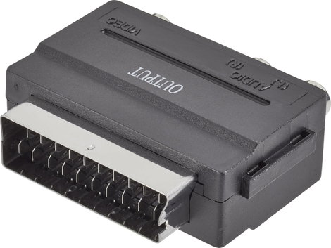 SpeaKa Professional SP-7870668 SCART / RCA Átalakító [1x SCART dugó - 3x RCA alj] Fekete 2. kép