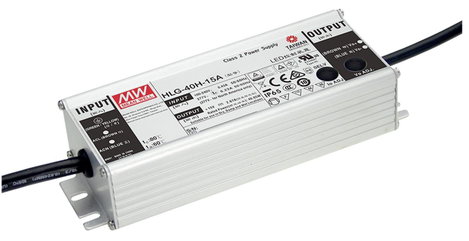 Mean Well HLG-40H-12AB LED meghajtó Állandó feszültségű 39.96 W 2 - 3.33 A 10.8 - 13.5 V/DC Dimmelhe