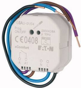 CSAU-01/04 Eaton xComfort Kapcsoló működtető Kapcsolási teljesítmény (max.) 1840 W