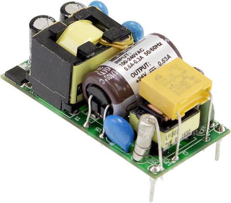 Mean Well MFM-15-12 AC/DC tápegység modul, open frame 12 V/DC 1.25 A 1 db