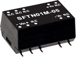 Mean Well SFTN01M-15 DC/DC feszültségváltó modul 67 mA 1 W Kimenetek száma: 1 x Tartalom, tartalmi e