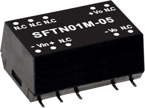 Mean Well SFTN01M-15 DC/DC feszültségváltó modul 67 mA 1 W Kimenetek száma: 1 x Tartalom, tartalmi e