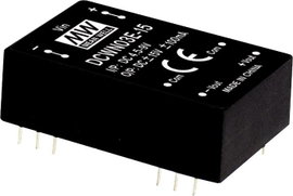 Mean Well DCWN03C-05 DC/DC feszültségváltó modul 300 mA 3 W Kimenetek száma: 2 x Tartalom, tartalmi 