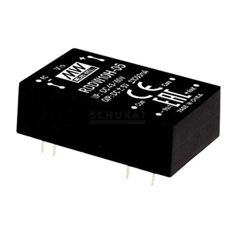 Mean Well RDDW10H-15 DC/DC gépjármű feszültségváltó 333 mA 10 W Kimenetek száma: 2 x Tartalom, tarta
