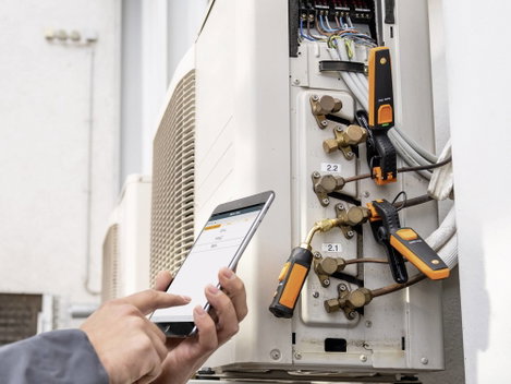 Okostelefonnal vezérelhető nagynyomás mérő, Testo 549i 5. kép