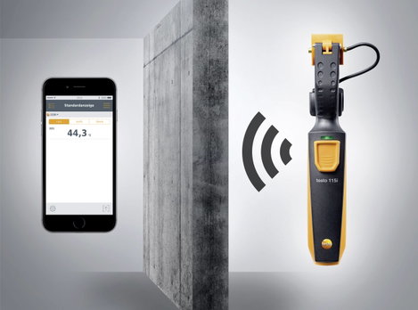 Okostelefonnal vezérelhető csőhőmérséklet érzékelő -40 ... +150 °C, Testo 115i 3. kép