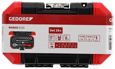 Gedore RED R49003016 Dugókulcs készlet 16 részes 3300050 5. kép