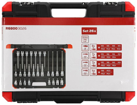 Gedore RED R68003026 Csavarhúzó betét 26 részes 3301574 5. kép