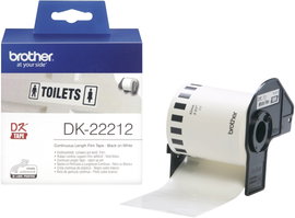 Brother DK-22212 Etikett tekercs 62 mm x 15.24 m Fólia Fehér 1 db Véglegesen tapadó DK22212 Univerzá