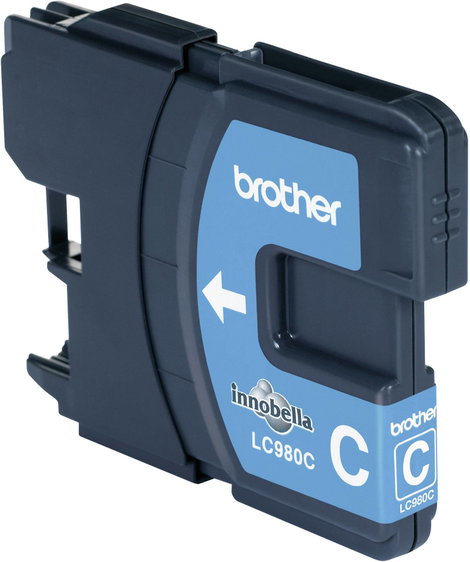 Brother Tinta Tintenpatrone Eredeti Cián LC980C