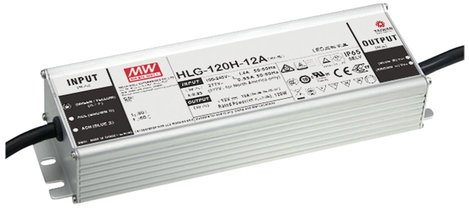 Mean Well HLG-120H-24AB LED meghajtó Állandó feszültségű 120 W 2.5 - 5 A 22 - 27 V/DC Dimmelhető, 3-