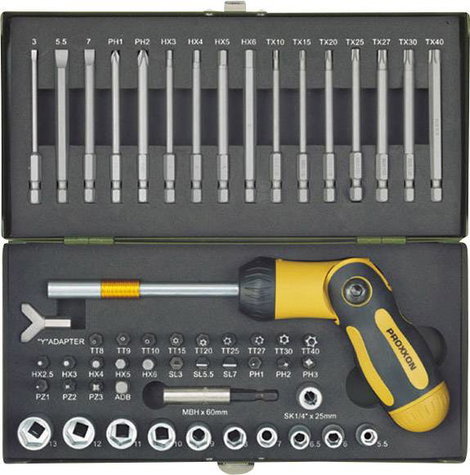 Proxxon Industrial Proxxon Serie 54 inserti per avvitare con cacciaviti a cricco orientabile 23104 B