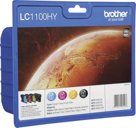 Brother LC-1100HY #####Tinte Eredeti Fekete, Cián, Bíbor, Sárga