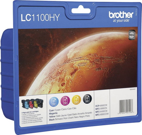 Brother LC-1100HY #####Tinte Eredeti Fekete, Cián, Bíbor, Sárga