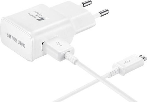 Samsung USB, Micro USB gyári hálózati gyorstöltő 2A-es, fehér színű EP-TA20EWEUGWW/OEM 3. kép