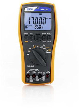 HT Instruments HT8100 Kalibrátor Feszültség, Áram, Ellenállás, Frekvencia 4 db ceruzaelem (vele szál
