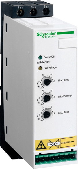 Schneider Electric ATS01N222QN ATS01N222QN Lágyindító Motorteljesítmény 400 V-nál 11 kW 380 V