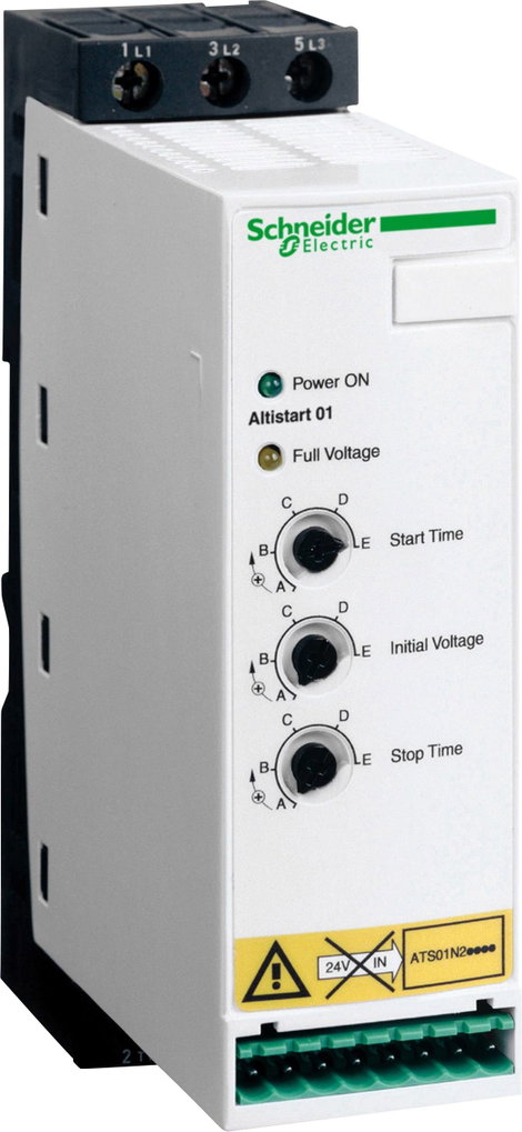 Schneider Electric ATS01N222QN ATS01N222QN Lágyindító Motorteljesítmény 400 V-nál 11 kW 380 V