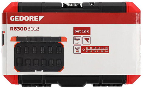 Gedore RED R63003012 Erő dugókulcs betét készlet 3300574 5. kép