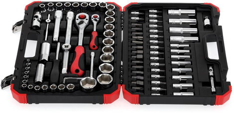 Dugókulcs készlet 1/4 + 1/2, 94 részes, Gedore RED R46003094 3300057 2. kép