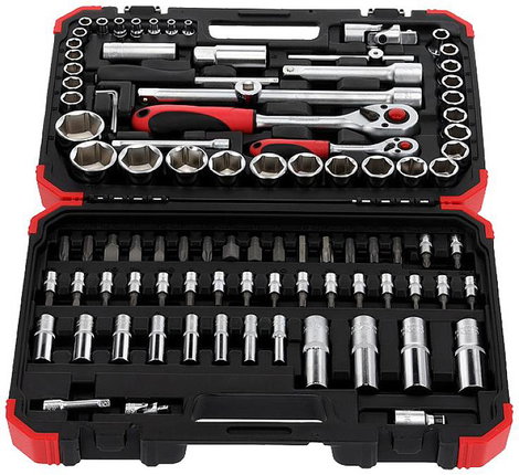 Dugókulcs készlet 1/4 + 1/2, 94 részes, Gedore RED R46003094 3300057 3. kép