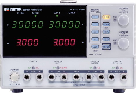 GW Instek GPD-4303S Labortápegység, szabályozható 0 - 30 V/DC 0 - 3 A 195 W USB Távirányítható Kimen
