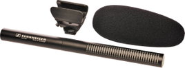 Sennheiser MKE 600 Kamera mikrofon Átviteli mód:Vezetékes Szélvédővel, Villanófény rögzítéshez