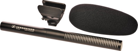 Sennheiser MKE 600 Kamera mikrofon Átviteli mód:Vezetékes Szélvédővel, Villanófény rögzítéshez