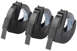 DYMO 3D Feliratozó szalag 3 részes készlet Szalagszín: Fekete Szövegszín: Fehér 9 mm 3 m