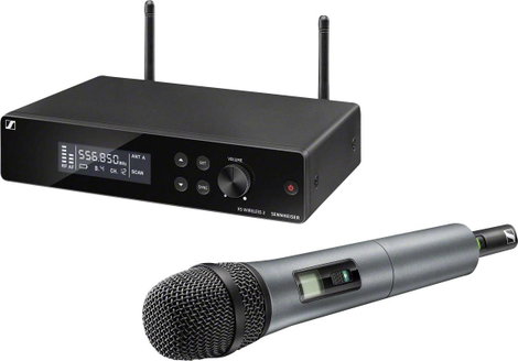 Sennheiser XSW 2-865-E Vezeték nélküli mikrofon készlet Átviteli mód:Rádiójel vezérlésű Csíptetővel,